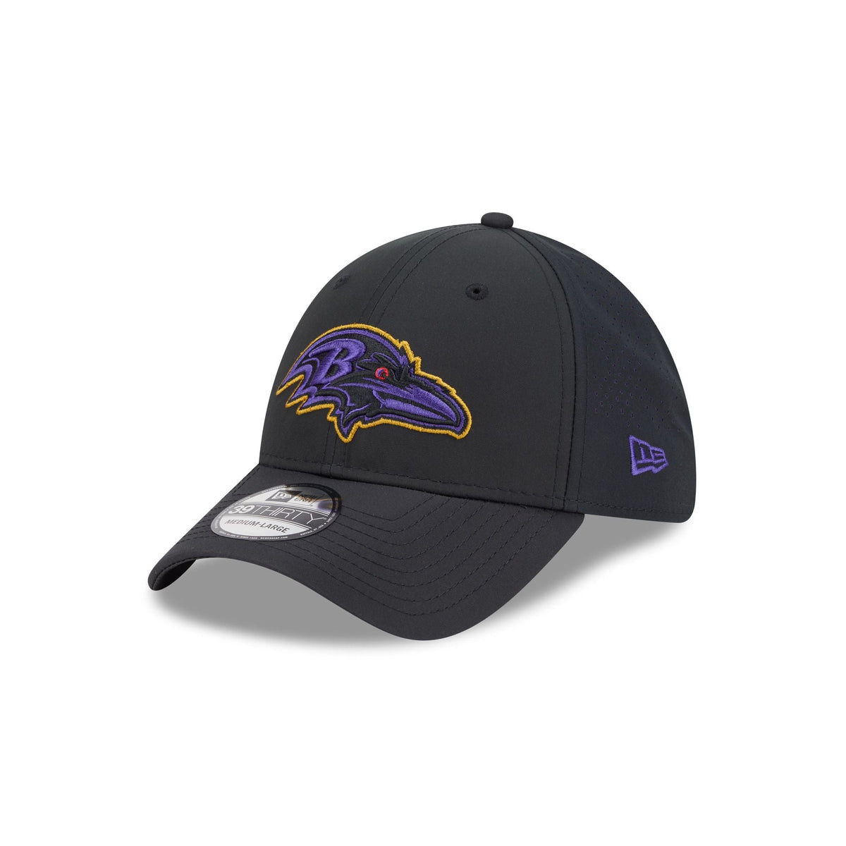 Baltimore Ravens Night 39THIRTY Stretch Fit Hat