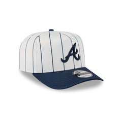 Atlanta Braves Satin Pinstripe 9FIFTY A-Frame Snapback Hat
