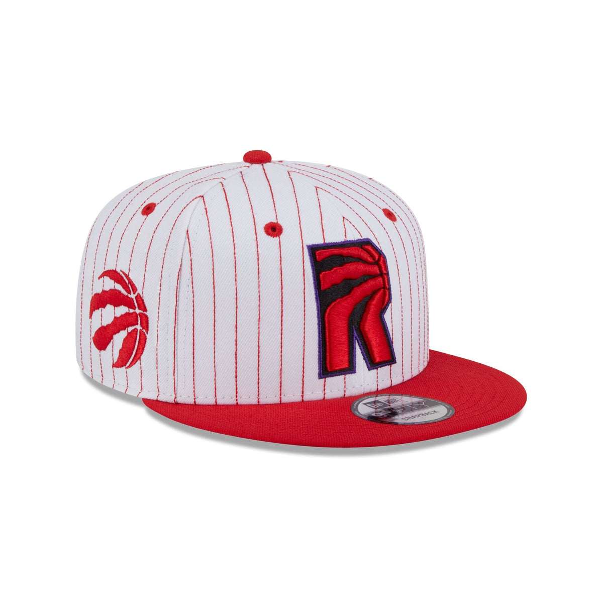 Toronto Raptors Deceptor Pinstripe 9FIFTY Snapback Hat