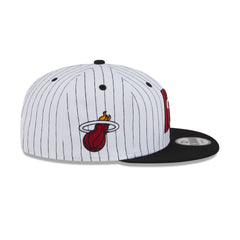 Miami Heat Deceptor Pinstripe 9FIFTY Snapback Hat