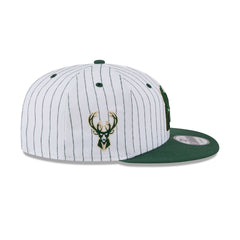 Milwaukee Bucks Deceptor Pinstripe 9FIFTY Snapback Hat