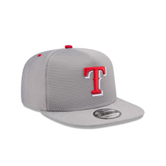 Texas Rangers Pinstripe Ripstop 9FIFTY A-Frame Snapback Hat