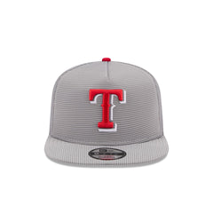 Texas Rangers Pinstripe Ripstop 9FIFTY A-Frame Snapback Hat