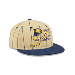 Indiana Pacers Pinstripe Script Retro Crown 9FIFTY Adjustable Hat