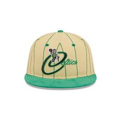 Boston Celtics Pinstripe Script Retro Crown 9FIFTY Adjustable Hat