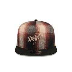 Los Angeles Dodgers Grunge Plaid 9FIFTY A-Frame Adjustable Hat