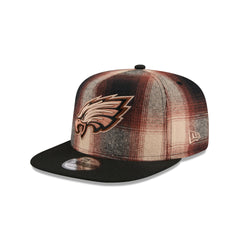 Philadelphia Eagles Grunge Plaid 9FIFTY A-Frame Adjustable Hat