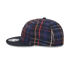 Detroit Tigers Grunge Plaid Retro Crown 9FIFTY Adjustable Hat
