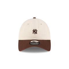 New York Yankees Mini Logo Brown 9TWENTY Adjustable Hat