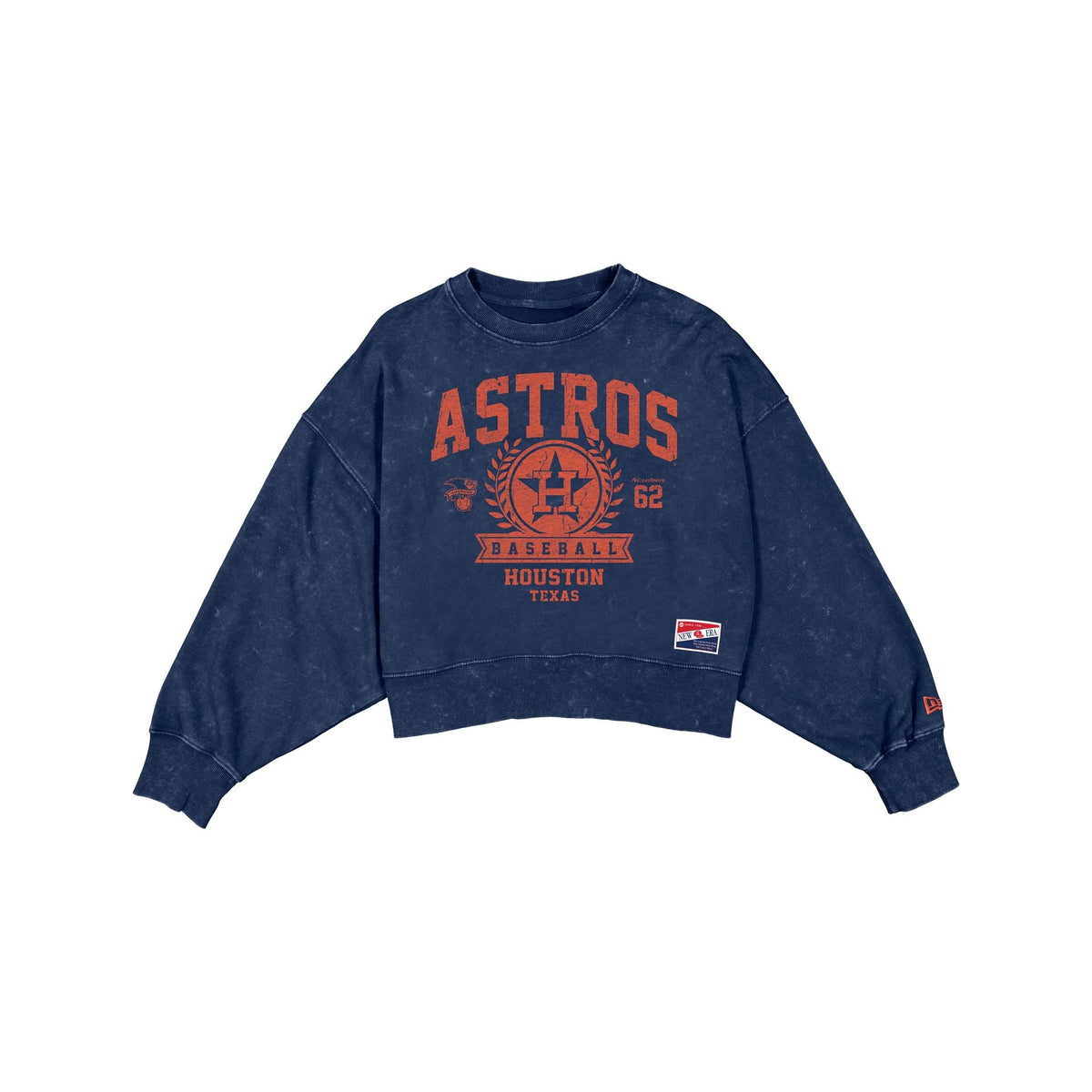 Houston Astros Throwback Women's Boxy Crewneck