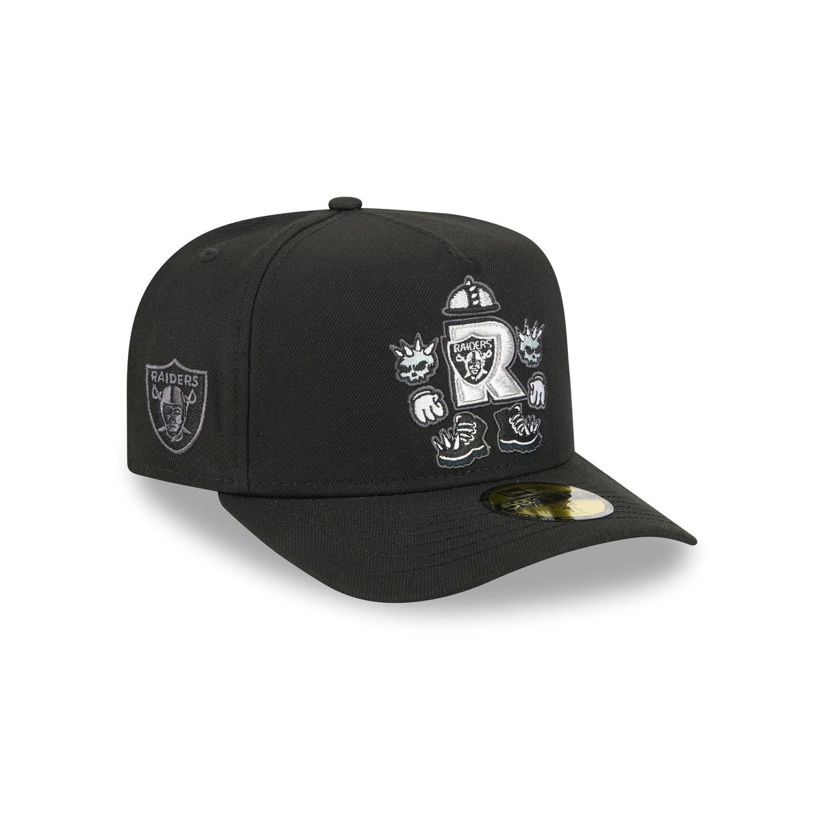 Las Vegas Raiders Cartoon 59FIFTY A-Frame Fitted Hat