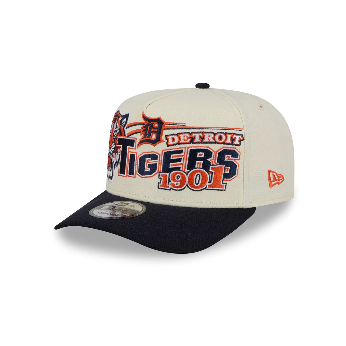 Detroit Tigers Chrome White Classic 9FIFTY A-Frame Snapback Hat