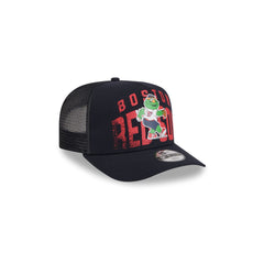 Boston Red Sox Logo Fade Kids 9FIFTY A-Frame Trucker Hat