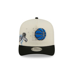 Orlando Magic 1989-1999 Hardwood Classics Chrome White 9FIFTY A-Frame Snapback Hat