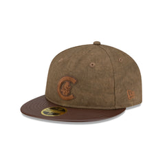 Chicago Cubs Utility Linen Retro Crown 59FIFTY Fitted Hat