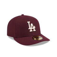 Los Angeles Dodgers Maroon Pre-Curve 59FIFTY Fitted Hat