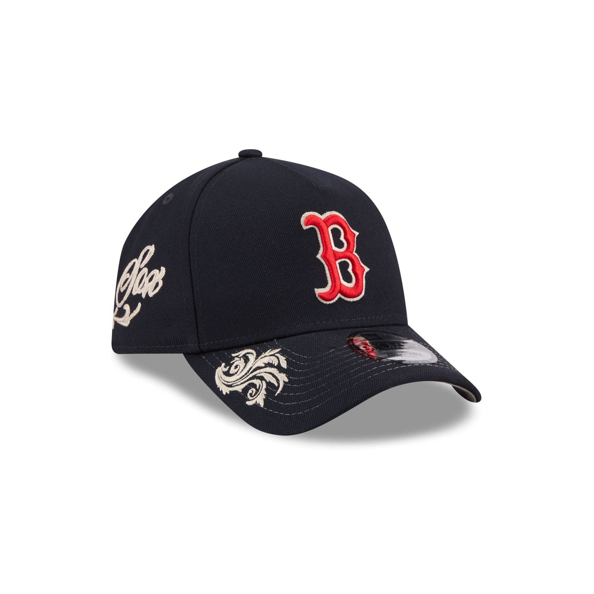 Boston Red Sox Script 9FORTY A-Frame Snapback Hat
