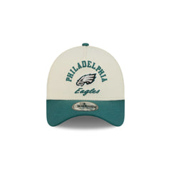 Philadelphia Eagles Chrome White Arched 9FORTY A-Frame Snapback Hat
