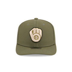 Milwaukee Brewers Armed Forces Day 2026 9SEVENTY Stretch-Snap Hat