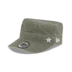 Houston Astros Pigment Dye Olive Military Cap