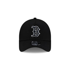 Boston Red Sox Side Script Black 9FORTY A-Frame Trucker Hat