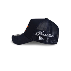 Houston Astros Side Script 9FORTY A-Frame Trucker Hat