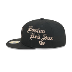 Boston Red Sox Gothic Lettering 59FIFTY Fitted Hat