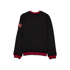 San Francisco 49ers Throwback Boucle Black Crewneck