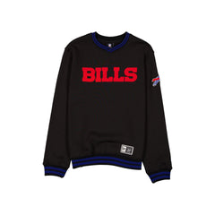 Buffalo Bills Throwback Boucle Black Crewneck