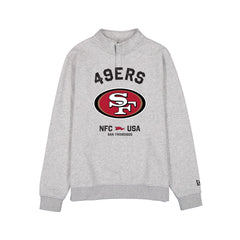 San Francisco 49ers Heather Gray Quarter Zip