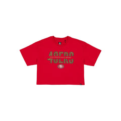 San Francisco 49ers Women's Cropped Split T-Shirt