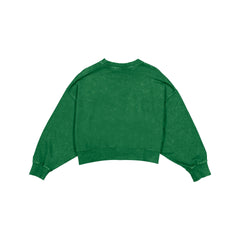 Philadelphia Eagles Women's Throwback Cropped Washed Crewneck