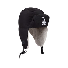 Alpha Industries x Los Angeles Dodgers Black Puffer Trapper Hat