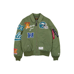 Alpha Industries x Philadelphia Eagles Sage Green MA-1 Flight Jacket