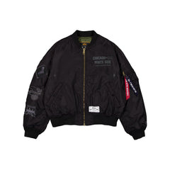 Alpha Industries x Chicago White Sox Black 2-in-1 MA-1 Flight Jacket + Vest