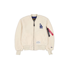 Alpha Industries x Los Angeles Dodgers Women's Sherpa MA-1 Flight Jacket