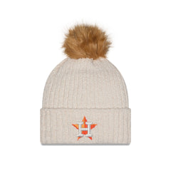 Houston Astros Women's Sandy Linen Pom Knit Hat