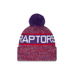 Toronto Raptors Tri Color Pom Knit Hat