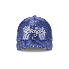 Los Angeles Dodgers Sequin Script Women's 9FORTY M-Crown Snapback Hat