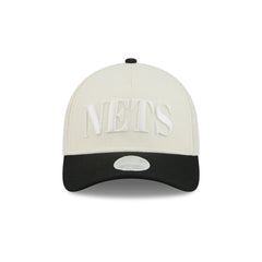 Brooklyn Nets Two Tone Chrome Women's 9FORTY M-Crown A-Frame Snapback Hat