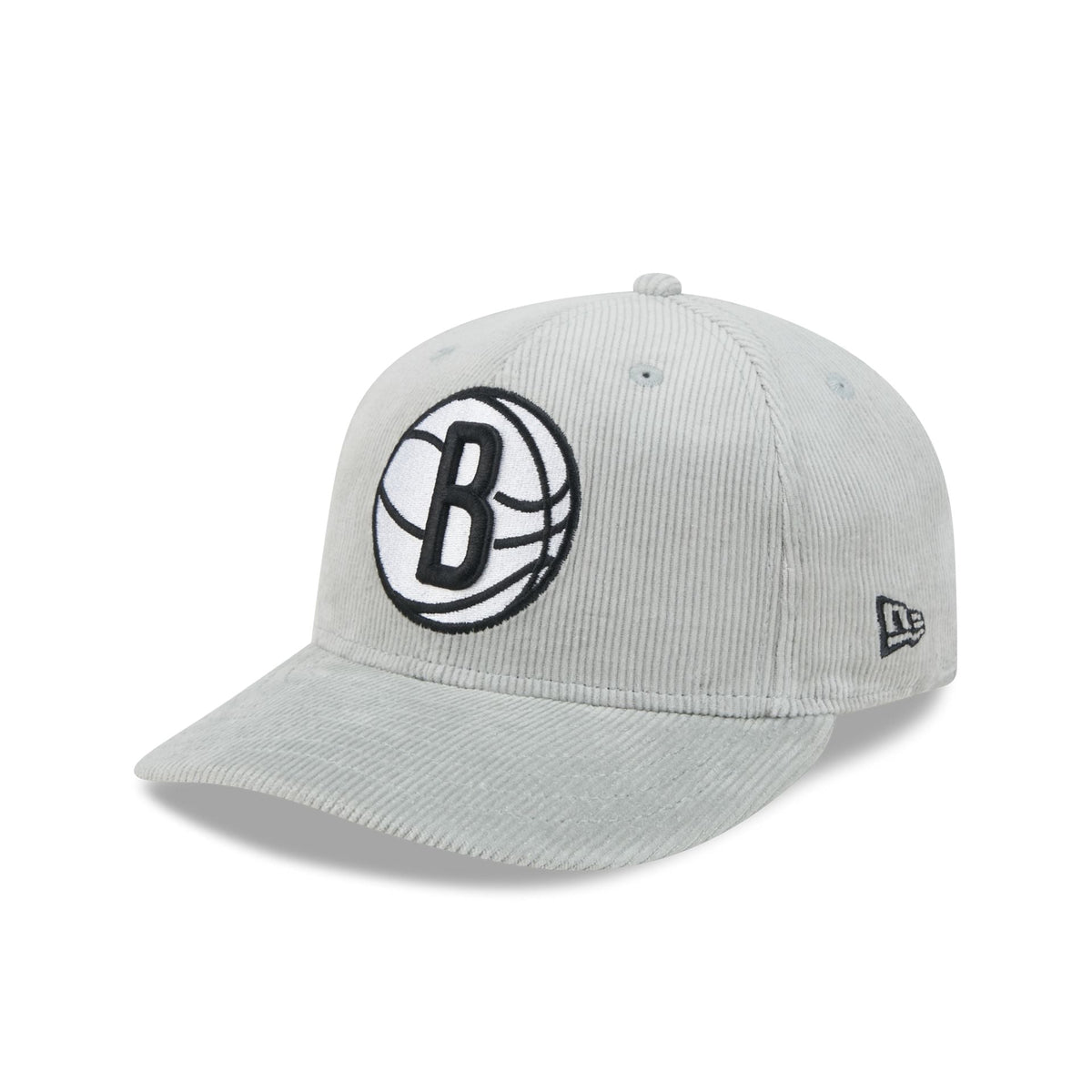 Brooklyn Nets Light Gray Corduroy 59FIFTY Fitted Hat
