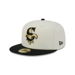 New Orleans Saints Deceptor Chrome White 59FIFTY Fitted Hat
