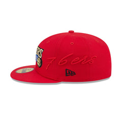Philadelphia 76ers Side Script 59FIFTY Fitted Hat