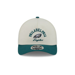 Philadelphia Eagles Arched Graphic Chrome White 9FORTY M-Crown A-Frame Snapback Hat