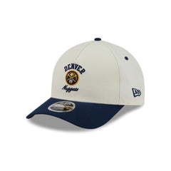Denver Nuggets Arched Graphic Chrome White 9FORTY M-Crown A-Frame Snapback Hat