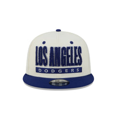 Los Angeles Dodgers Classic Stacked Chrome 9FIFTY Snapback Hat