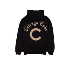 Chicago Cubs Gothic Lettering Black Hoodie