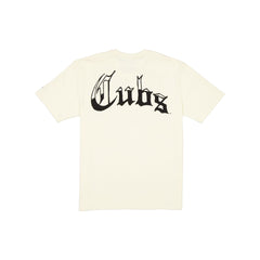 Chicago Cubs Gothic Lettering Chrome White T-Shirt