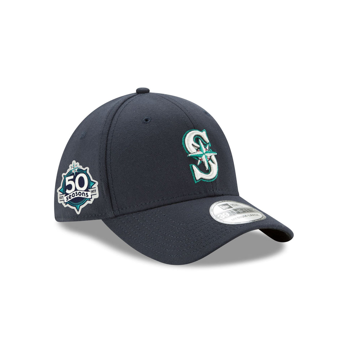 Seattle Mariners 50th Anniversary 39THIRTY Stretch Fit Hat