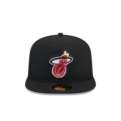 Just Caps Beaded Miami Heat 59FIFTY A-Frame Fitted Hat
